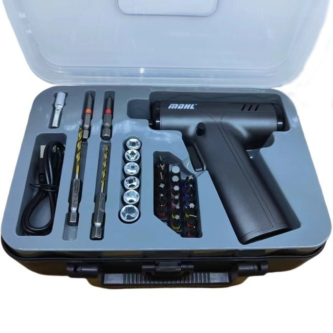 پیچگوشتی شارژی چندکاره MD-8728 | ست 29 تکه با باتری قدرتمند