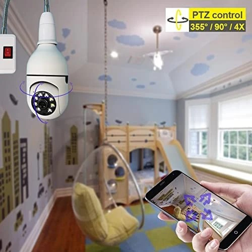 دوربین لامپی چرخشی 360 درجه
