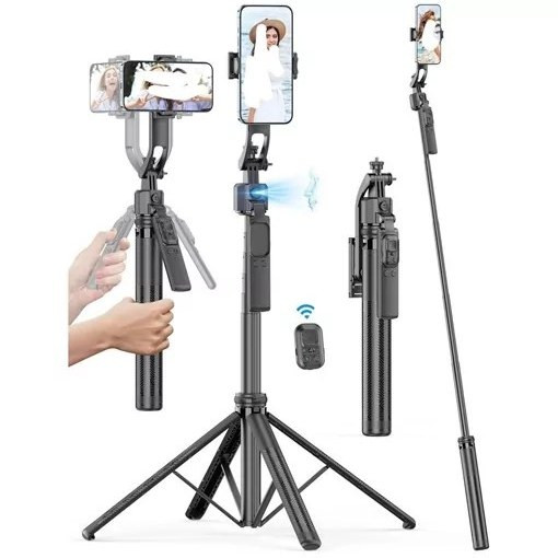 مونوپاد و گیمبال AI FACE C17 با قابلیت ردیابی چهره و چرخش ۳۶۰ درجه